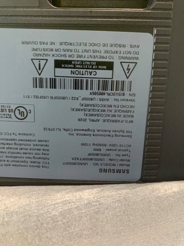 Photo 1 of ***UPDATED 6/5***Samsung 50-Inch Class Crystal UHD U8000F 4K Smart TV (2025 Model) Endless Free Content, Crystal Processor 4K, MetalStream Design, Knox Security, Alexa Built-in