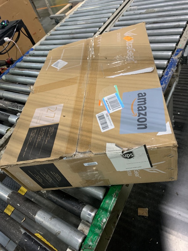Photo 1 of ***AS IS ALL SALES FINAL   NO RETURNS **LG 27" Ultragear 4K UHD (3840x2160) Gaming Monitor, 144Hz, 1ms, VESA DisplayHDR 400, G-SYNC and AMD FreeSync Premium, HDMI 2.1, DisplayPort, 4-Pole HP Out DTS HP:X, Tilt/Height/Pivot Stand, Black