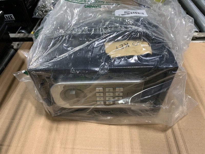 Photo 1 of [UPGRADED] Small Safe Box for Home, 0.30 Cuft Mini Safes with Fireproof Waterproof Bag, Digital Money Safe with Programmable Keypad Spare Keys, Security Cash Box for Money Valuables