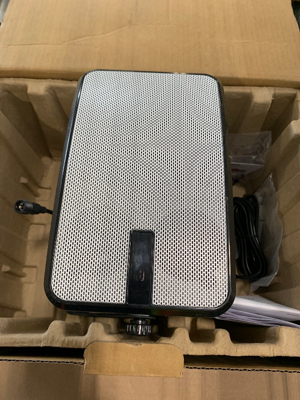 Photo 1 of *** 1 PACK *** Plyee Audio 400W Outdoor Bluetooth Speakers, Wireless Sync Between Speakers, Powerful Bass, Wall Mount for Patio, Porch, Gazebo, Garage, 2-Pack, White(MZ-621)