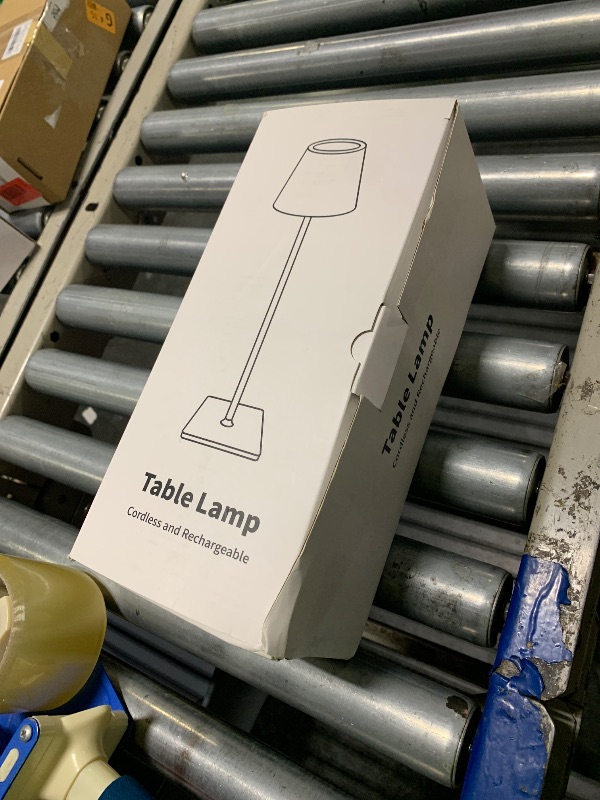 Photo 1 of [MISSING ONE TUBE STAND] KDG 2 Pack Cordless Table Lamp, Portable LED Desk Lamps, 5000mAh Battery Operated, 3 Color Stepless Dimming Up, for Restaurant, Bedroom, Outdoor Camping, Coffee Shop, Night Light, Rechargeable (Black)