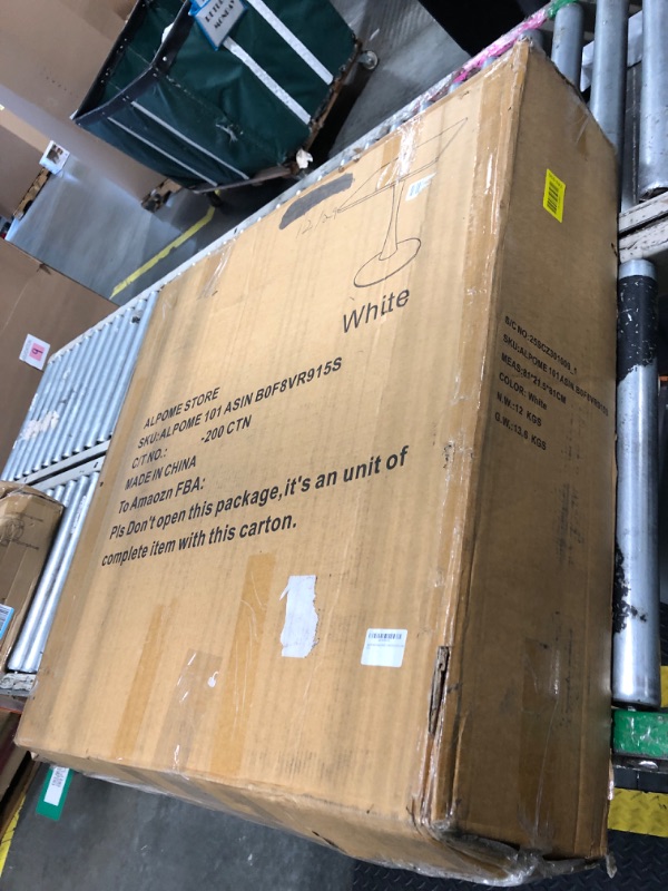Photo 1 of ***FACTORY SEALED****
Square Modern Dinning Table 30 inches for 2-4 Bistro Tulip Table with Faux Marble top,Easy Install Construct,no Wobble,Stable Sturdy Metal Frame Diameter 30in*H28.74in(White, 30in)