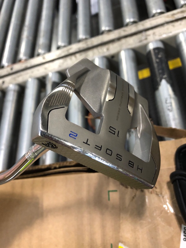 Photo 1 of **UNTESTED**
Cleveland Golf HB Soft 2 Putter (Model 15), Silver, 34", Single Bend - Oversize Grip, Right Hand