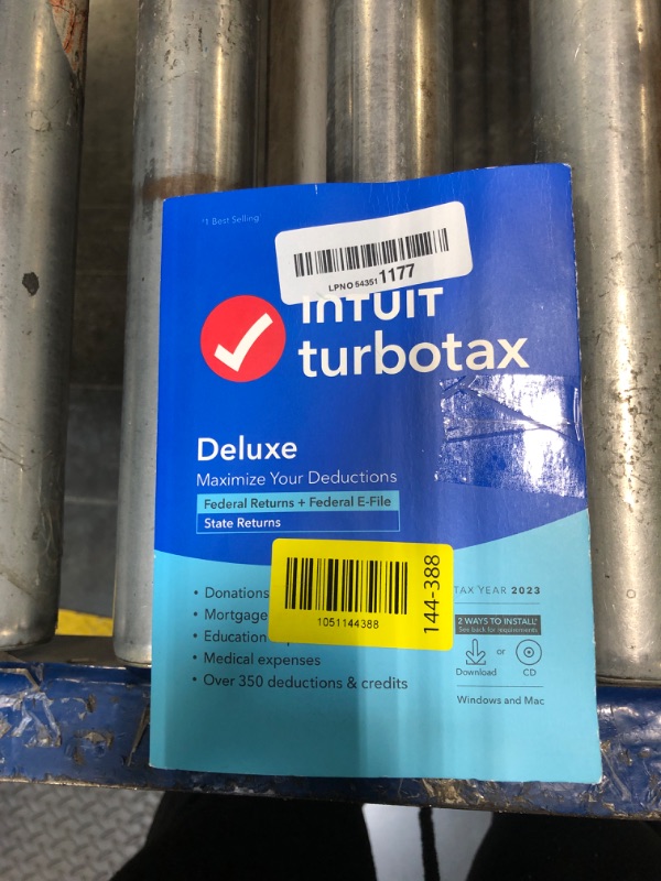 Photo 1 of [Old Version] TurboTax Deluxe 2023, Federal & State Tax Return [PC/Mac Disc]