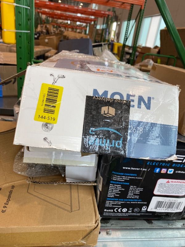 Photo 1 of **UNTESTED**
Moen Meena Chrome Single Handle Modern Bathtub and Shower Faucet with Handshower, Lever Handle, Tub Spout and Valve Included, 82618