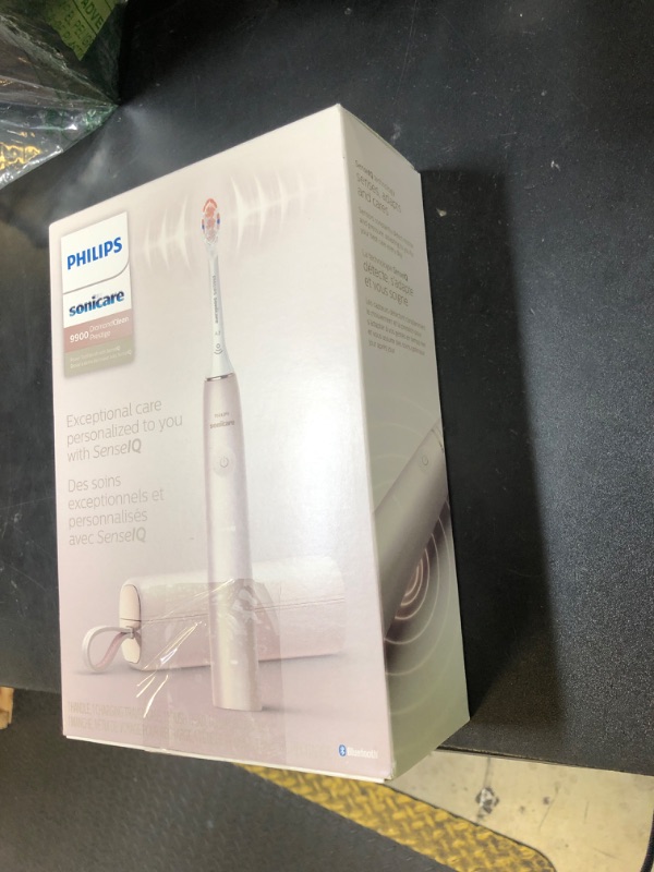 Photo 1 of Philips Sonicare DiamondClean Prestige 9900 Rechargeable Electric Toothbrush with SenseIQ, 5 Premium All-in-One Brush Heads, Plaque Removal, Gum Care, Whitening, Champagne, BD9001AZ
