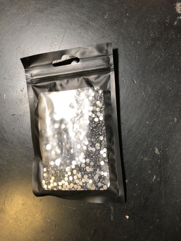 Photo 1 of 3000 Pieces SS12 3mm Flatback Rhinestones Clear Glass Round Gems Crystals for Nail Art DIY Crafts Clothes Shoes Bags ?Dark Grey?