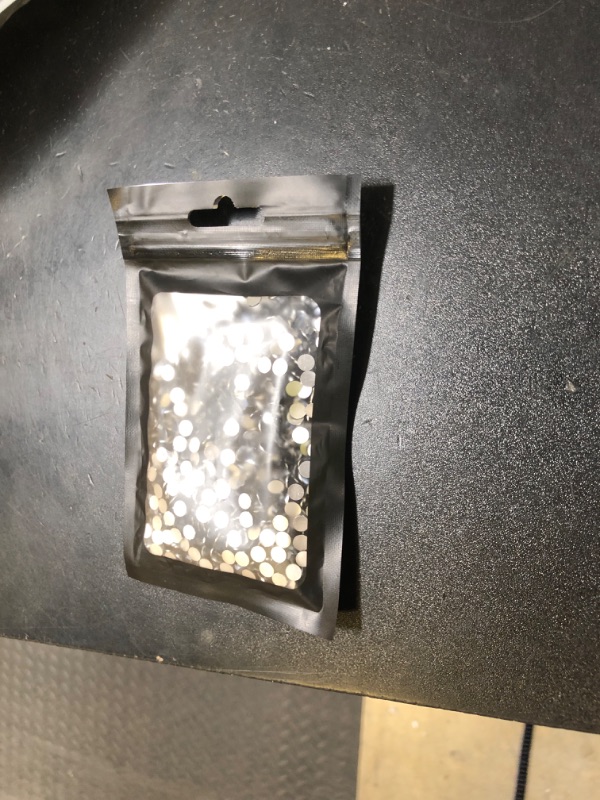 Photo 1 of 1000 Pieces SS20 5mm Flatback Rhinestones Clear Glass Round Gems Crystals for Nail Art DIY Crafts Clothes Shoes Bags ?Dark Grey?