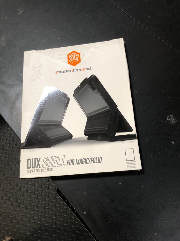 Photo 1 of STM Dux Shell Magic Folio for iPad Air (5th/4th Gen) & iPad Pro 11" (4th/3rd/2nd/1st Gen) - Ultra-Protective Case with Apple Pencil Storage - Black