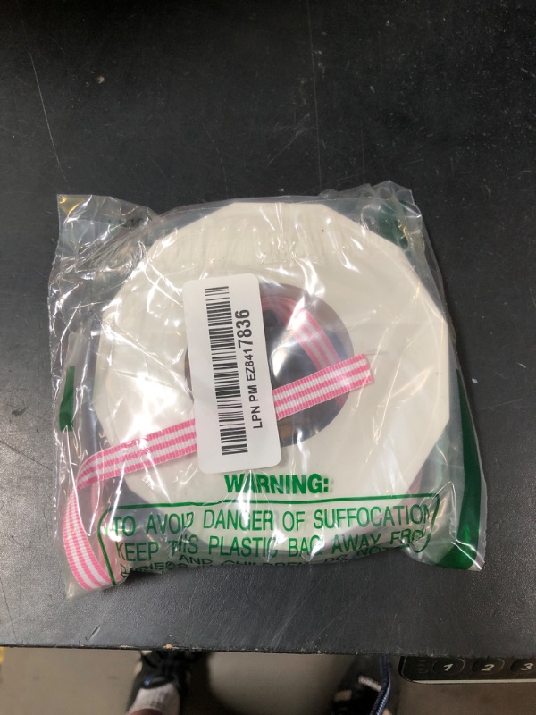 Photo 1 of Morex Ribbon Striped Polyester Grosgrain Ribbon, Party Decorations, Gift Wrapping, Fun Patterns, 3/8" by 20 yd., Pink
