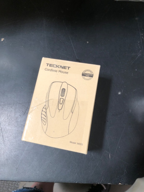 Photo 1 of TECKNET Wireless Mouse, 2.4G Ergonomic Optical Mouse, Computer Mouse for Laptop, PC, Computer, Chromebook, Notebook, 6 Buttons, 24 Months Battery Life, 2600 DPI, 5 Adjustment Levels, for Small Hand