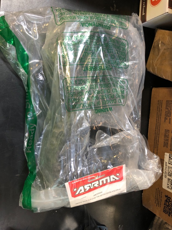 Photo 1 of ARRMA Backflip Lp 4S 3.8 Rc Truck Tires with Foam Inserts, Mounted On Multi-Spoke Black Wheels (Set of 2): AR550050