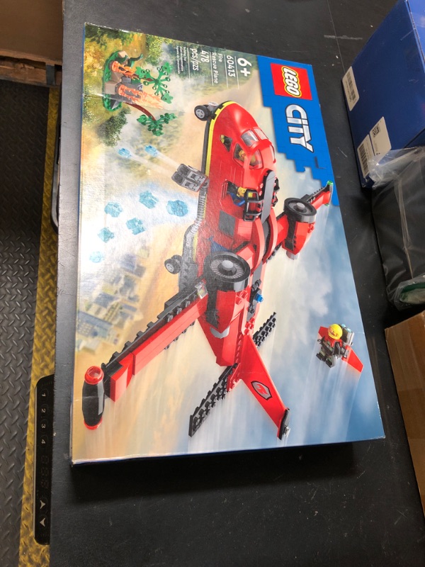 Photo 1 of LEGO City Fire Rescue Plane Toy - Building Blocks Playset for Boys & Girls, Ages 6+ - Pretend Play for Role Play for Kids - Gift for Birthdays - 60413