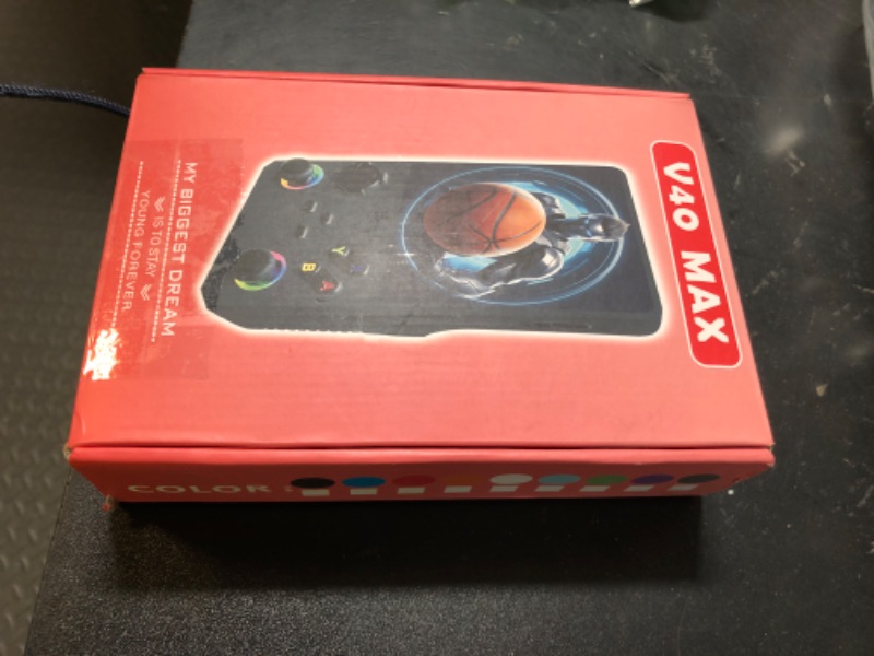 Photo 1 of 2025Newly Upgraded V40 MAX Retro Handheld Game Console with 256G Built-in 20000+ Classic Games, 4.0 Inch 4K HD IPS Screen Open Source Linux System, 4000mAh Battery, Portable Pocket Video Game Console