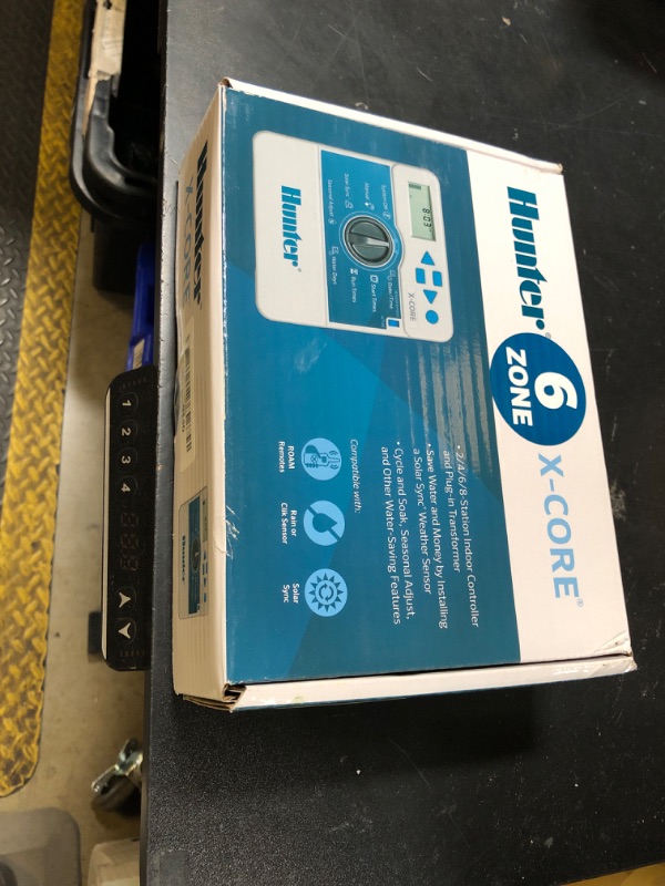 Photo 1 of Hunter Sprinkler Irrigation XC600i X-Core 6-Station Indoor Controller, Small, Gray