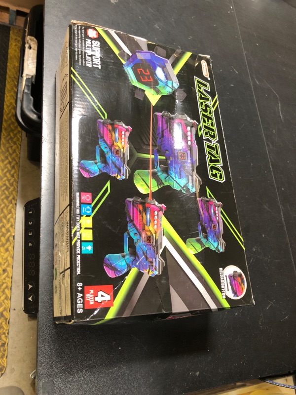 Photo 1 of Laser Tag Guns Set of 4 Laser Tag Guns with Digital LED Score Display Vests,Gifts for Teens and Adults Boys & Girls,Adults and Family Fun,Gift for Kids Ages 8 9 10 11 12+Year Old Boy