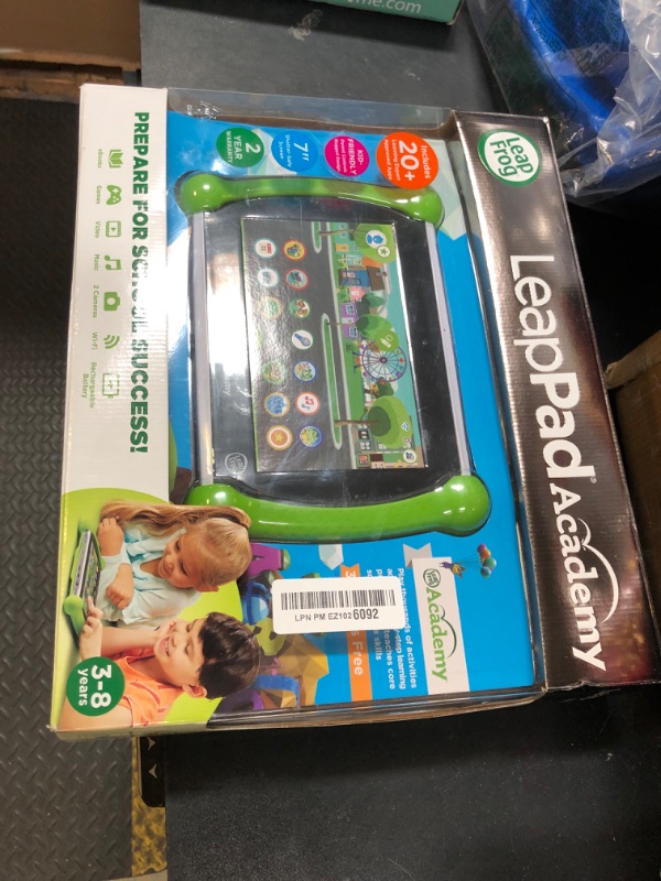 Photo 1 of LeapFrog LeapPad Academy Kids’ Learning Tablet, Green