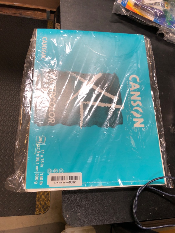 Photo 1 of Canson XL Series Watercolor Pad, Heavyweight White Paper, Foldover Binding, 30 Sheets, 11x15 inch