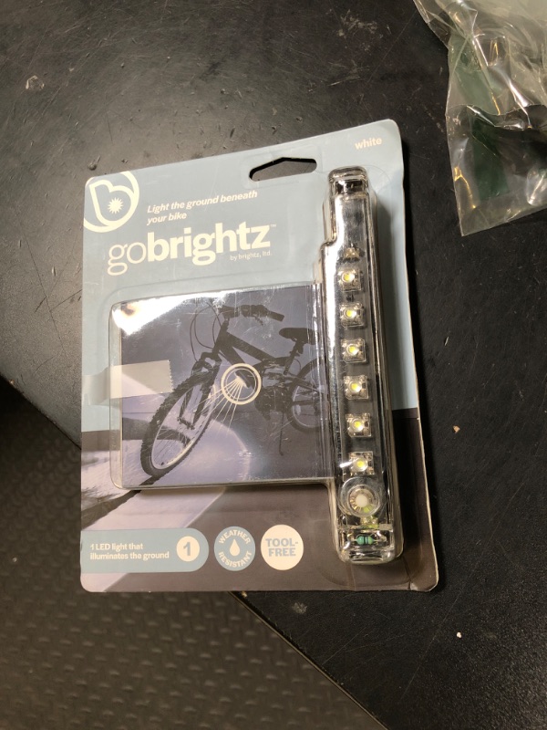 Photo 1 of Brightz CosmicBrightz LED Bike Frame Rope Light, White - 6.5-Foot String Rope - Battery-Powered with On/Off Switch - Ultra Bright Color Keeps Your Ride Fun and Safe for Kids, Teens, & Adults