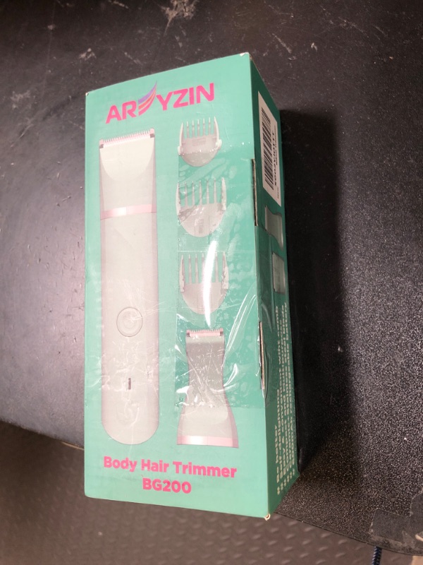 Photo 1 of Waterproof Bikini Trimmer Women Electric Razor for Pubic Hair Women's Foil Shaver Rechargeable Shaver Removal with Snap-in Ceramic Blades IP7X Washable Head,Wet and Dry Use,Green