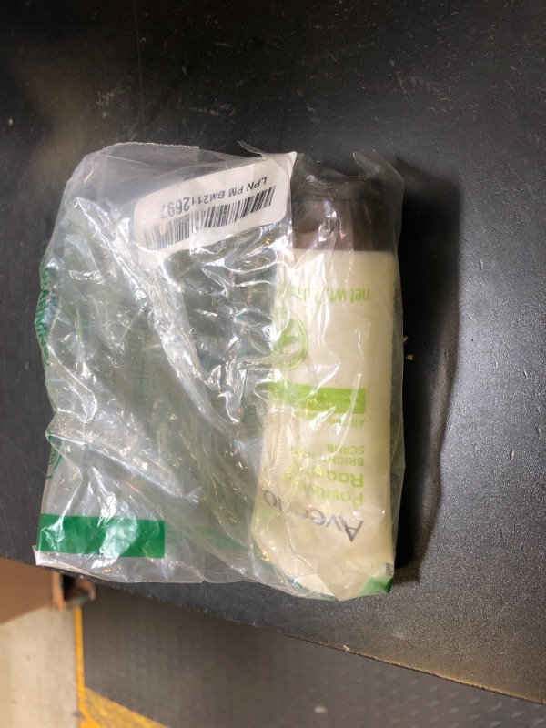 Photo 1 of Aveeno Positively Radiant Skin Brightening Exfoliating Daily Facial Scrub, Moisture-Rich Soy Extract, helps improve skin tone & texture, Oil-& Soap-Free, Hypoallergenic, Travel Size, 2 oz