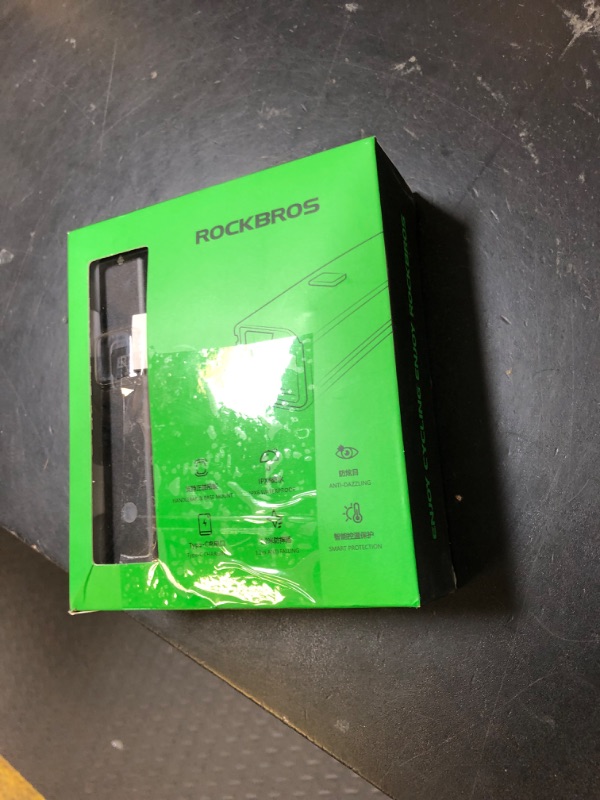 Photo 1 of ROCKBROS 1500 Lumens Bike Light for Night Riding, 5000mAh USB-C Rechargeable Bike Headlight, Aluminium Alloy IPX6 Waterproof Bike Front Light, 5 Modes & Auto Mode Anti-Dazzling LED Bike Light