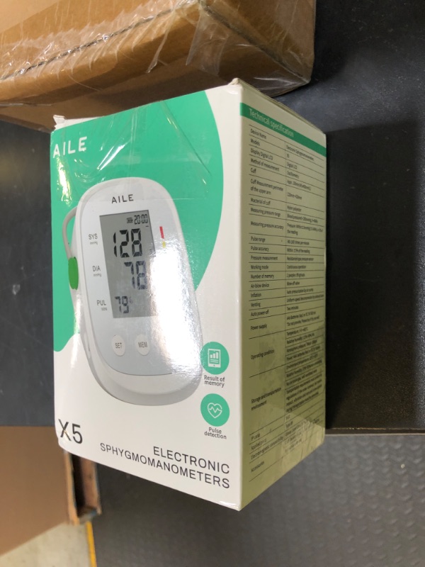 Photo 1 of Blood Pressure Monitor, AILE Blood Pressure Machine Upper Arm Large Cuff(8.7"-16.5"), High Automatic Blood Pressure Monitors Cuff for Home Use, (BP) Manual Arm Blood Pressure Monitors, 2 * 99 Memory