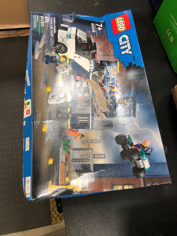 Photo 1 of LEGO City Police Mobile Crime Lab Truck Toy, Pretend Play Police Toy, Includes Quad Bike, 2 Officers, 1 Scientist and 2 Crook Minifigures, Police Truck Toy for Kids Ages 7 Plus, 60418