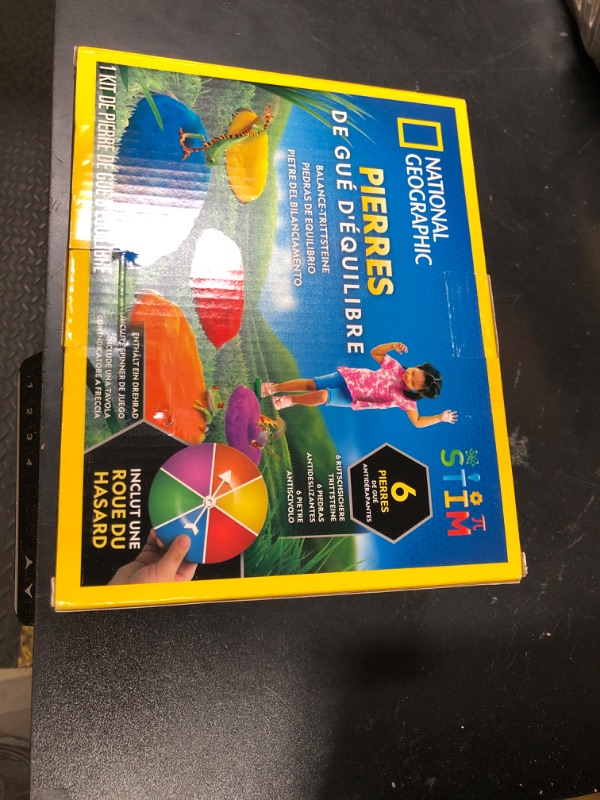 Photo 1 of NATIONAL GEOGRAPHIC Stepping Stones for Kids – 6 Durable Non-Slip Stones Encourage Toddler Balance & Gross Motor Skills, Indoor & Outdoor Toys, Balance Stones, Obstacle Course (Amazon Exclusive)