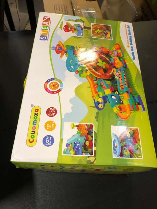 Photo 1 of Marble Run Building Blocks Kid Toys Ages 4-8,Montessori Education Preschool Learning STEM Toys for 3 4 5 6 8 Year Old Boys and Girls Christmas Birthday Gifts,Puzzle Marbles Track for Kids Games