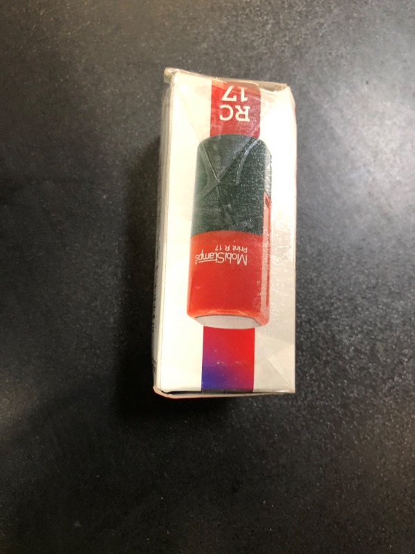 Photo 1 of Round Self Inking Rubber Stamps, Copy, Entered, Late, Posted, OK Phrase in Circle Stamper with Vibrant Red Ink (OK)