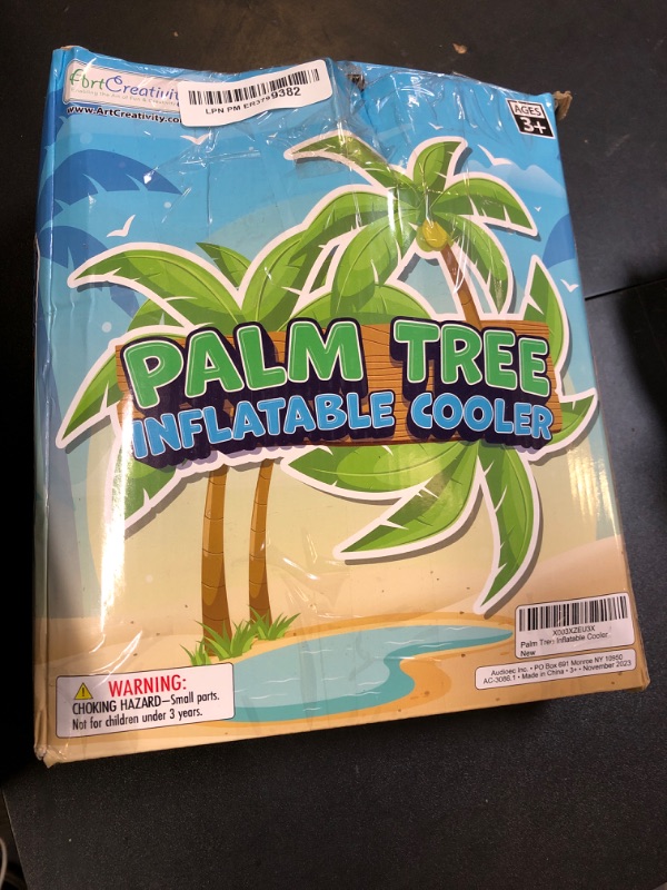 Photo 1 of ArtCreativity 60 Inch Inflatable Palm Tree Cooler - Blow Up Palm Tree for Beach Decor, Pool Decor, Hawaiian Party Decorations, and Luau Party Decorations - Inflatable Tree with Drink Cooler Base