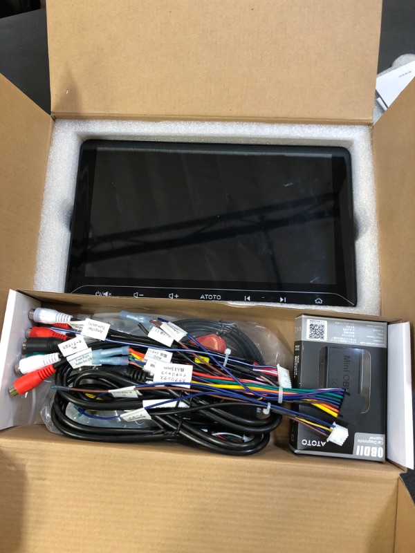 Photo 1 of ATOTOEXCEL A5L 10.1 inch Android Double DIN Car Stereo, Wireless CarPlay & Android Auto Head Unit, with OBD2 Scanner, IPS Touchscreen, GPS Tracker, 24-B EQ DSP, WiFi/BT/USB Tethering, 2G+32G, FM/AM
