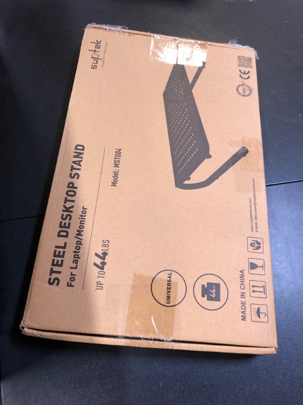 Photo 1 of suptek Monitor Stand Riser for Computer,Laptop,Printer, Notebook and All Flat Screen Display with Vented Metal Platform and 4 Inches Height Underneath Storage (MST004)