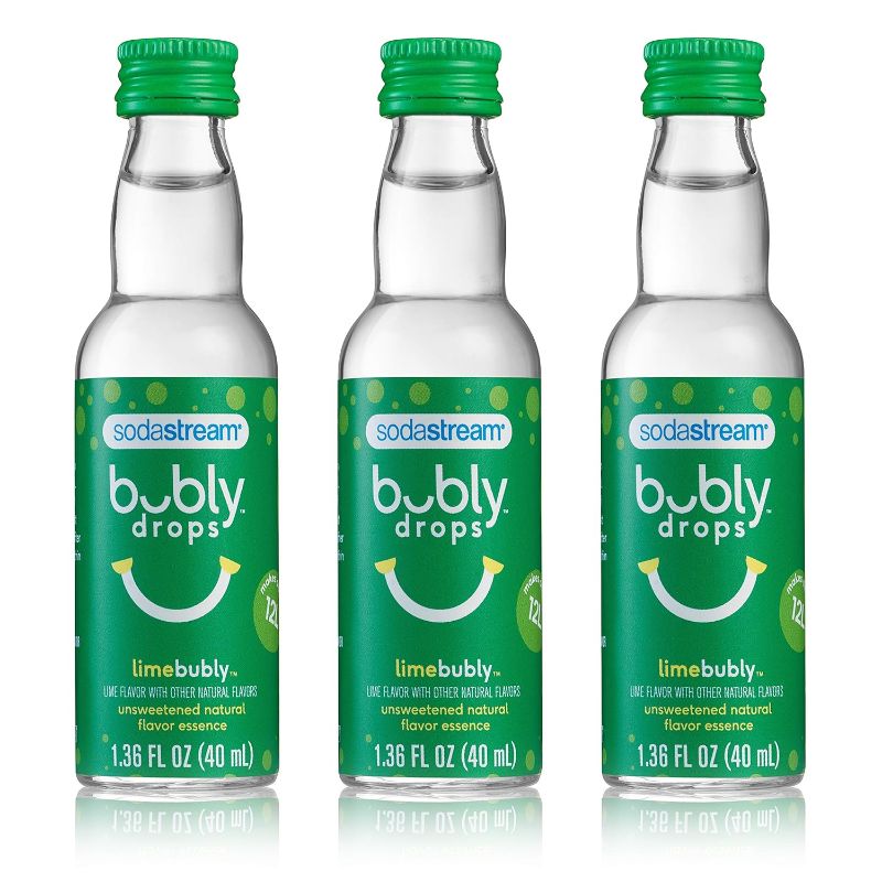 Photo 1 of SodaStream bubly Drops, Lime, 1.36oz (Pack of 3) (BB 11/2025)
