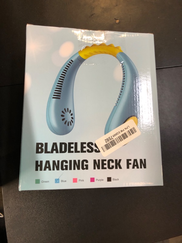 Photo 1 of Kids Neck Fan, Portable Bladeless Fans for Kid 4-14Y Girls & Boys, 2600mAh USB Personal Mini Cooling Fan for Travel/Camping/Study, 4 Speeds, Lightweight, Compact, Perfect Summer Gifts for Kids