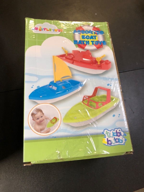 Photo 1 of Toy Boats, 3 PCS Boat Bath Toy Toddler Pool Toys, Toy Boats for Water Play Plastic Toy Boats for Toddlers 1-3