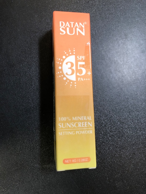 Photo 1 of 2 IN 1 Powder Sunscreen For Face?SPF 35??Oil Control??Lightweight?Matte Finish Mineral Sunscreen Setting Powder For All Skin?01-White