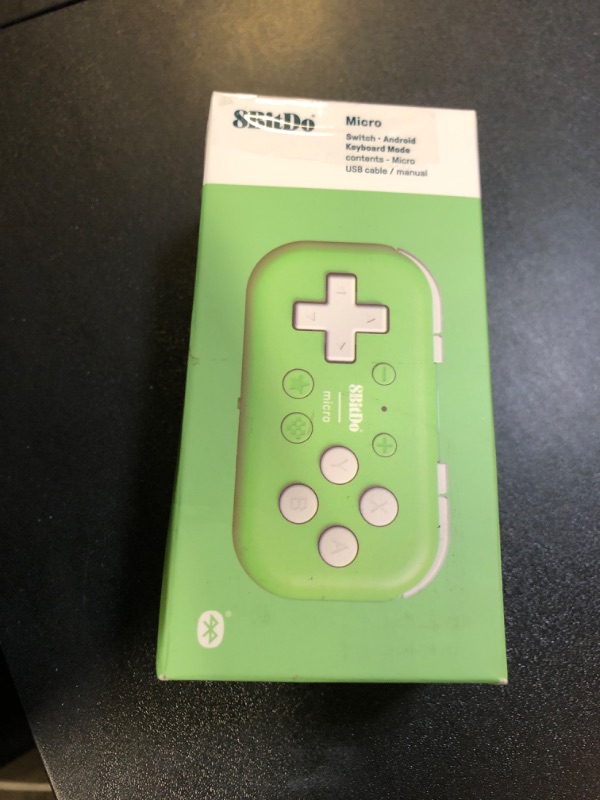 Photo 1 of Nargos 8BitDo Micro Bluetooth Key Chain Sized Mini Controller for Nitendo Switch, Windows, Android and macOS (Micro- Green)