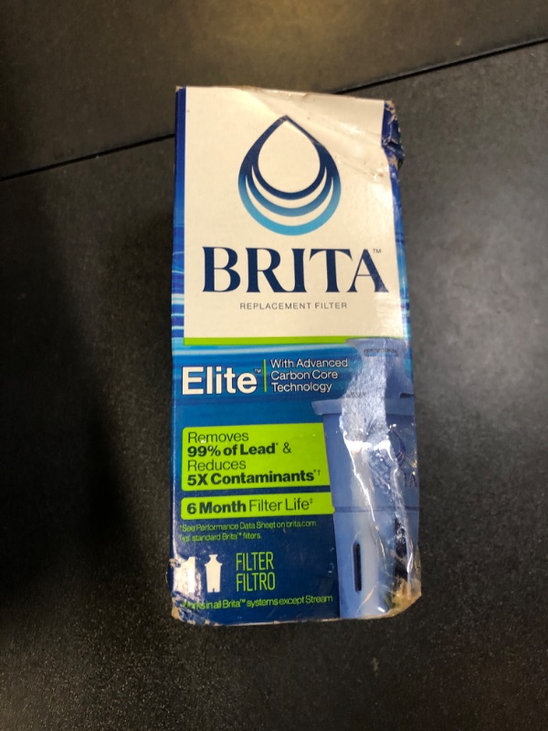 Photo 1 of Brita Elite Water Filter Replacement for Pitchers and Dispensers, Removes 99% of Lead, 1 Count