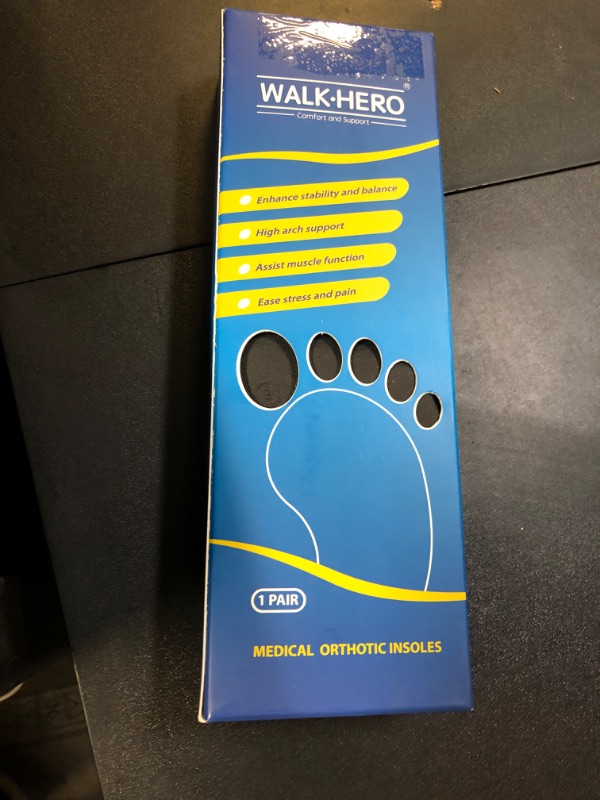 Photo 1 of Inserts Relieve Plantar Fasciitis - Flat Feet Insoles Arch Supports, Orthotic Insoles for Foot Pain Arch Pain Reduce Muscle Fatigue Absorb Shock (Mens 5-5 1/2 | Womens 7-7 1/2)
