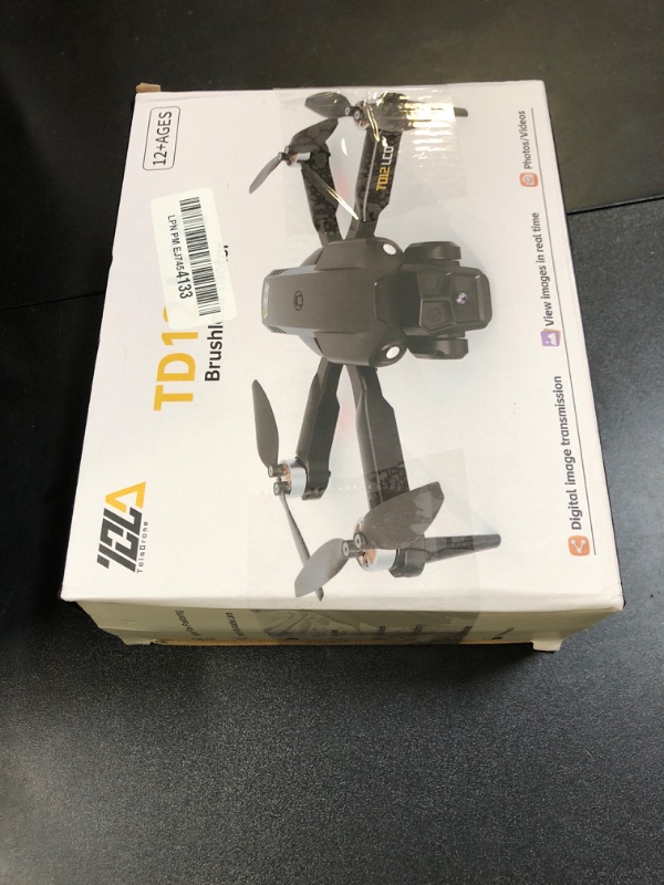 Photo 1 of Toladrone Brushless Motor Drone with LCD Screen Remote Control Drone for Beginners Drones with Camera Foldable RC Quadcopter for Adults TD12LCD