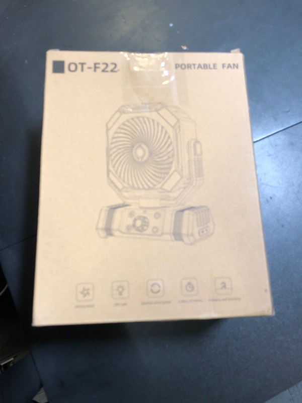 Photo 1 of Portable Misting Fan, 20000mAh Battery Operated Fan with 300ml Tank, 45°-90° Oscillation & 270° Rotation, Timer & Lighting, Handheld Camping fan for Indoor, Outdoor, Patios, Tent, Travel, Desk