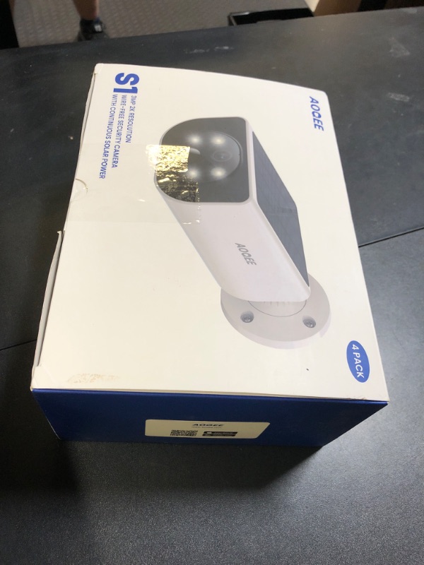 Photo 1 of AOQEE Cameras for Home Security-2K Wireless Security Camera Outdoor with AI Motion Detection & Siren, Non-Stop Solar Powered Charging, Color Night Vision, SD/Cloud Storage, Waterproof, S1 4P
