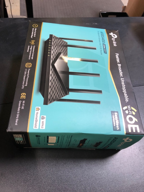 Photo 1 of TP-Link AXE5400 Tri-Band WiFi 6E Router (Archer AXE75)- Gigabit Wireless Internet for Gaming, VPN, OneMesh, WPA3