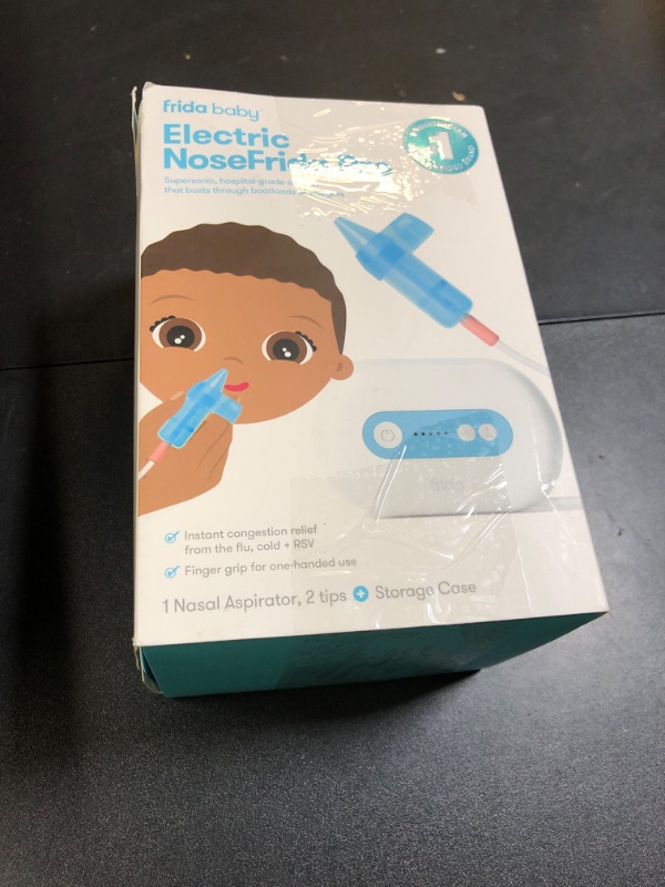 Photo 1 of Frida Baby Electric NoseFrida Pro Nasal Aspirator for Baby, Hospital Grade Suction, Nose Sucker for Baby & Toddler, Nasal Aspirator for Congestion Relief, 5 Suction Levels, 2 Tips, Cordless with Case