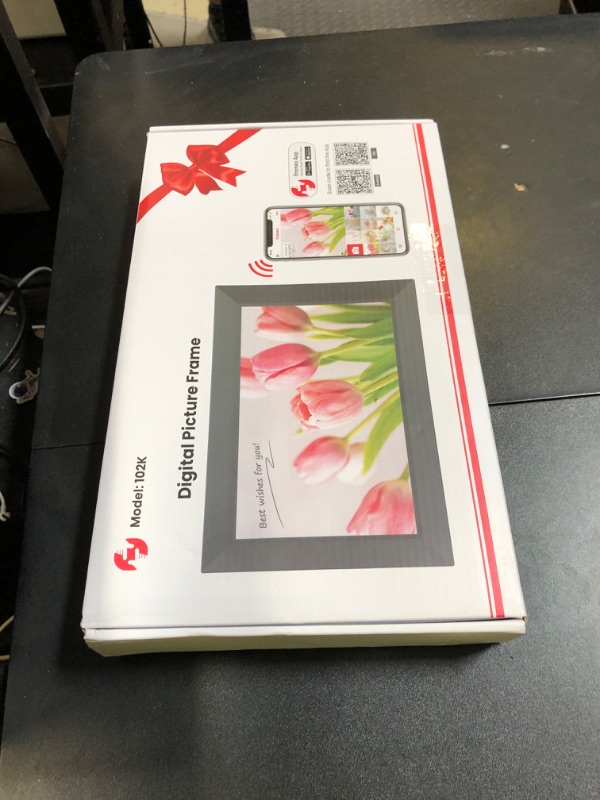 Photo 1 of Frameo 10.1 Inch WiFi Digital Picture Frame, 1280x800 HD IPS Touch Screen Photo Frame Electronic, 32GB Memory, Auto-Rotate, Wall Mountable, Share Photos/Videos via Frameo App from Anywhere 2 Pack