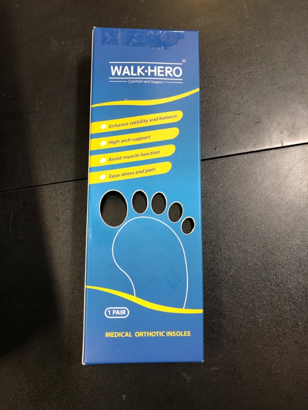 Photo 1 of Inserts Relieve Plantar Fasciitis - Flat Feet Insoles Arch Supports, Orthotic Insoles for Foot Pain Arch Pain Reduce Muscle Fatigue Absorb Shock (Mens 6-6 1/2 | Womens 8-8 1/2)