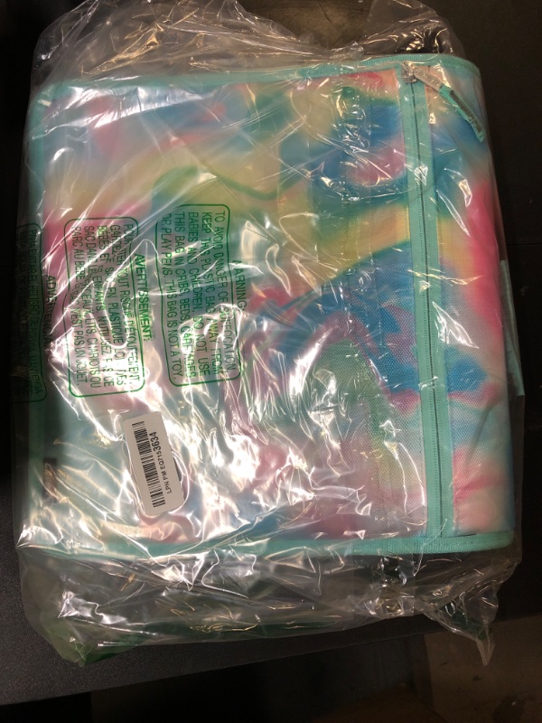 Photo 1 of Case-it Mighty Zip Tab School Zipper Binder | 3-Inch O-Rings, 600-Sheet Capacity, 5-Subject Expanding File Folder, Multiple Pockets & Storage Organizer, Shoulder Strap | D-146 Aqua Iridescent Pastel