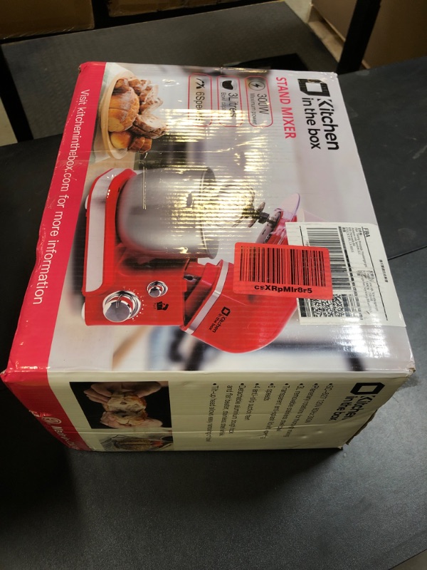 Photo 1 of Kitchen in the box Stand Mixer,3.2Qt Small Electric Food Mixer,6 Speeds Portable Lightweight Kitchen Mixer for Daily Use with Egg Whisk,Dough Hook,Flat Beater (Pink)